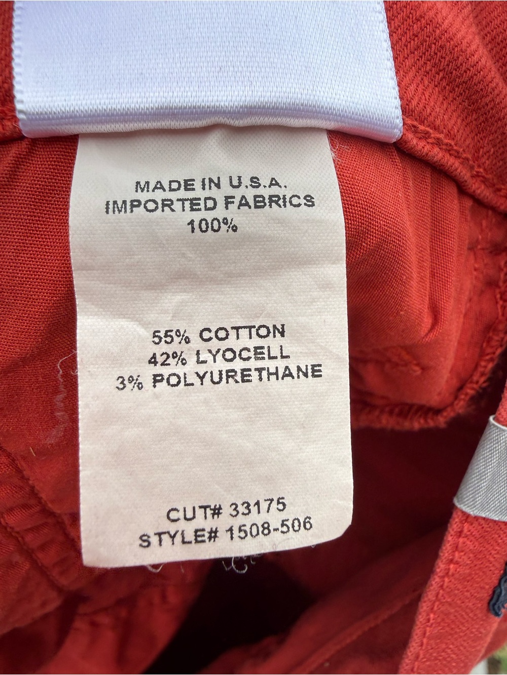 Citizens of Humanity Red/ Orange Stretch Jeans Size 28 Made in USA - Picture 7 of 9